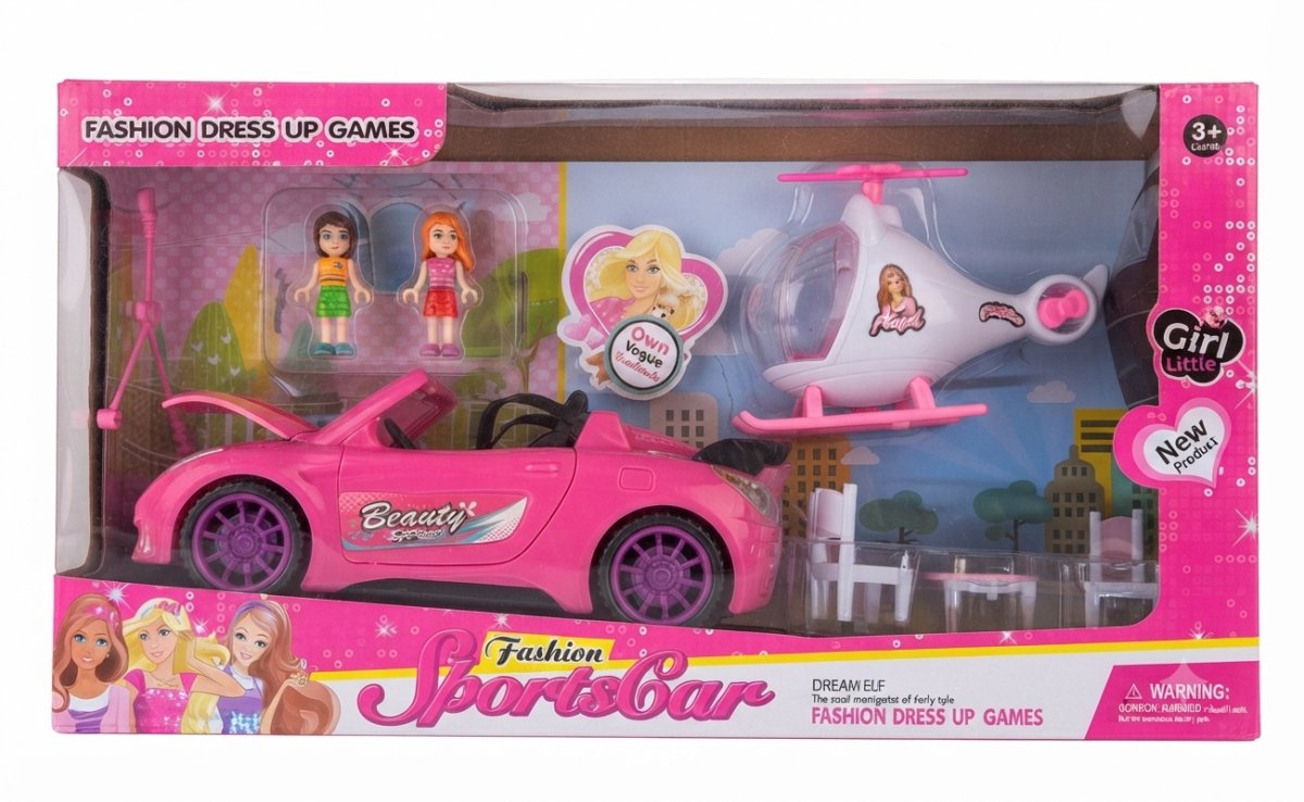 Auto y avión de Barbie 