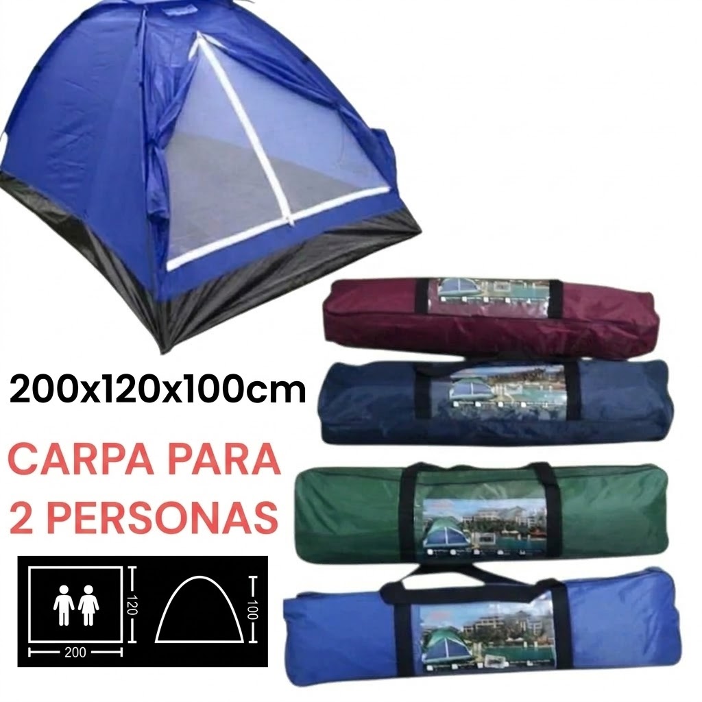 Carpa para 2 personas 200*120*100