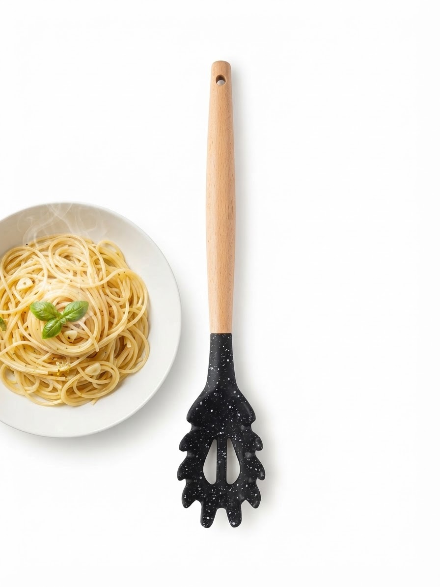 Cucharon para tallarines en silicona 