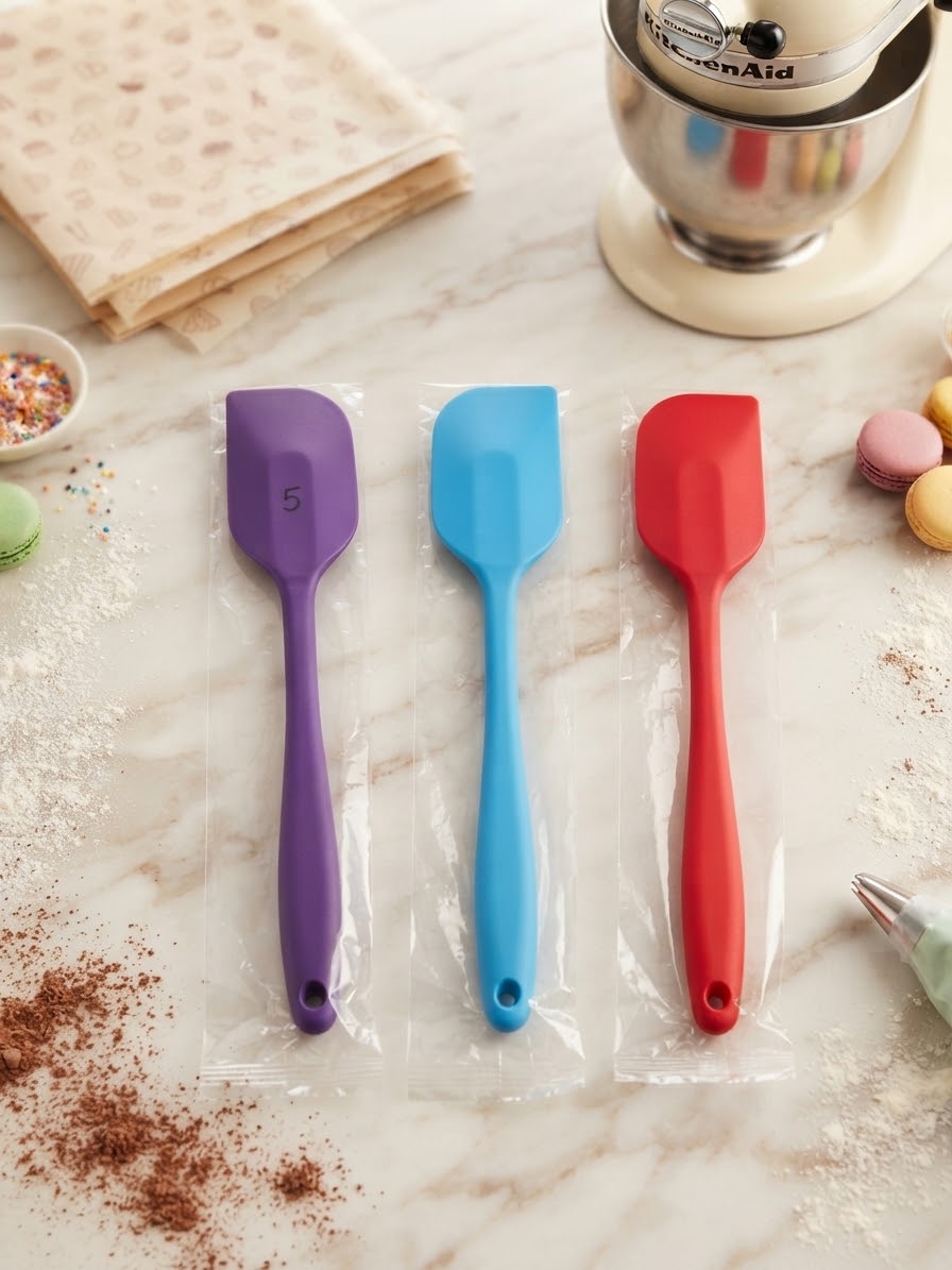 Espátula pastelera de silicona colores