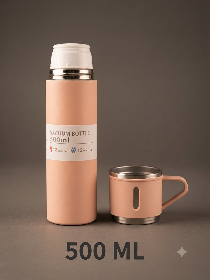 Termo con taza Vacuum Bottle 500 ml